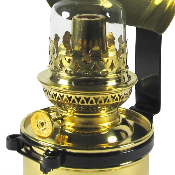 Petroleumlampe PANTRY Messing, Höhe 26 cm, Leuchtdauer 20 Stunden