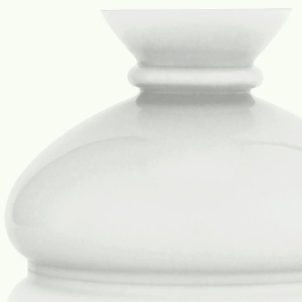 Opal Glasschirm Vesta D 180 mm unten, H 130 mm, für Petroleumlampen