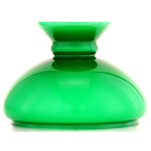 VESTA Glasschirm grün, D 150 unten, H 115 mm, fuer Petroleumlampen und andere Lampen